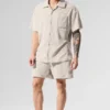 Coastal Terry Button up – Bone
