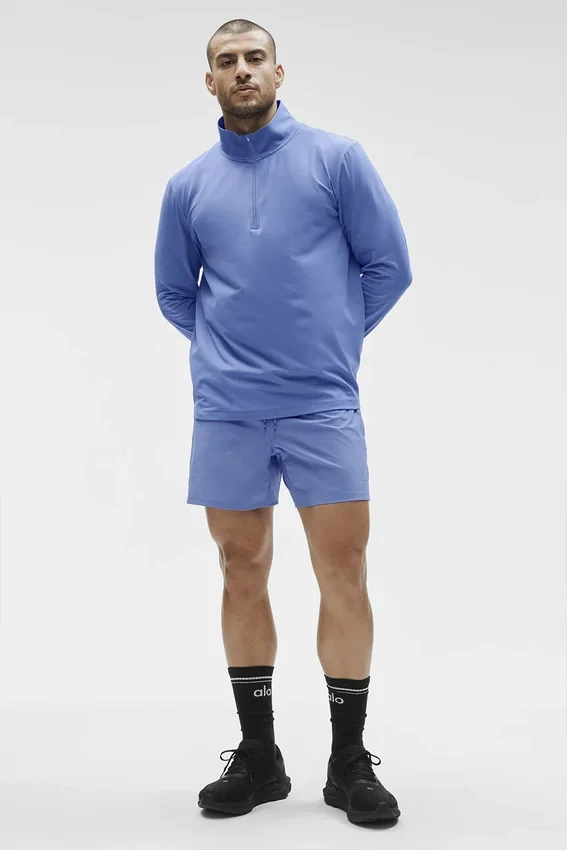 Conquer 1/4 glidelås Reform langermet – Provence Blue
