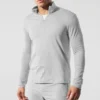 Conquer 1/4 Zip Reform langermet - Athletic Heather Grey