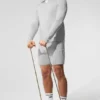 Conquer 1/4 Zip Reform langermet - Athletic Heather Grey