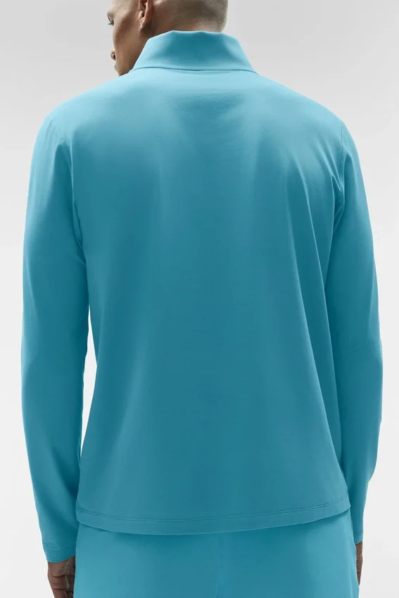 Conquer 1/4 Zip Reform langermet – Blue Breeze