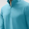 Conquer 1/4 Zip Reform langermet – Blue Breeze