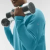Conquer 1/4 Zip Reform langermet – Blue Breeze