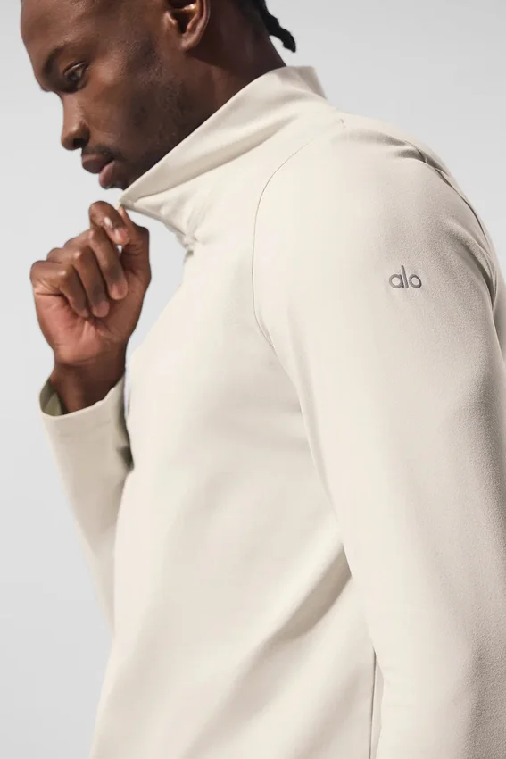 Conquer 1/4 Zip Reform langermet – Bone