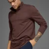 Conquer 1/4 Zip Reform langermet – Brownstone