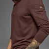 Conquer 1/4 Zip Reform langermet – Brownstone