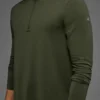 Conquer 1/4 Zip Reform langermet – Green Olive