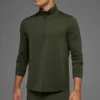 Conquer 1/4 Zip Reform langermet – Green Olive