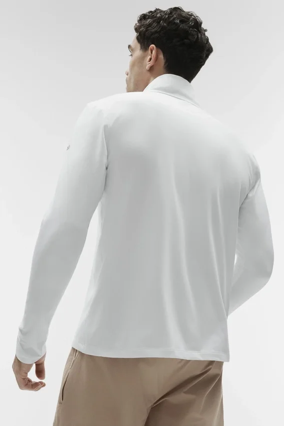 Conquer 1/4 Zip Reform langermet – hvit
