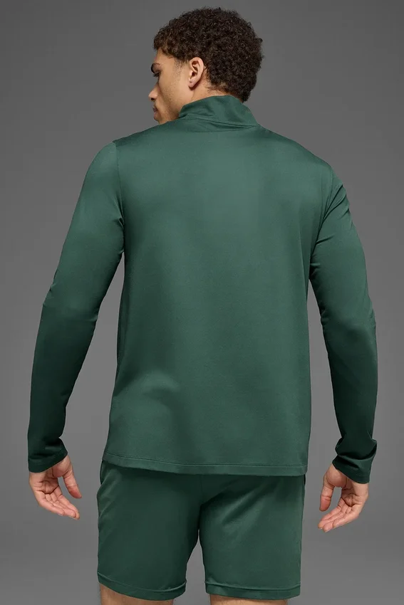 Conquer 1/4 Zip Reform langermet – kløvergrønn