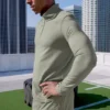 Conquer 1/4 Zip Reform langermet – Limestone