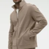 Conquer Max Mock Neck Full Zip – Gravel