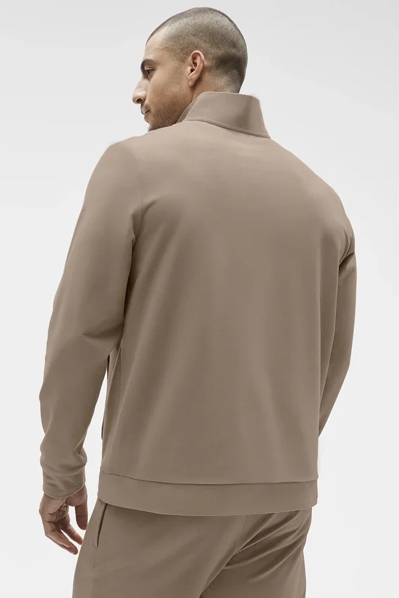 Conquer Max Mock Neck Full Zip – Gravel