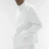 Conquer Max Mock Neck Full Zip – hvit