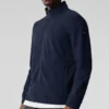 Conquer Max Mock Neck Full Zip – Navy