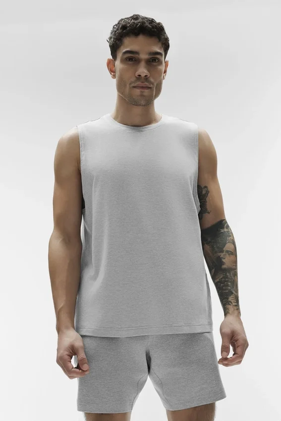 Conquer Muscle Tank – Athletic Heather Grey