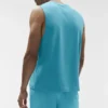 Conquer Muscle Tank – Blue Breeze