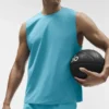 Conquer Muscle Tank – Blue Breeze
