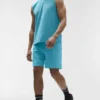 Conquer Muscle Tank – Blue Breeze
