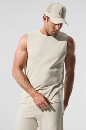 Conquer Muscle Tank – Bone