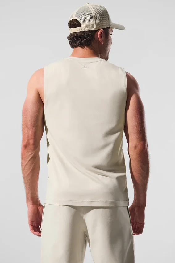 Conquer Muscle Tank – Bone