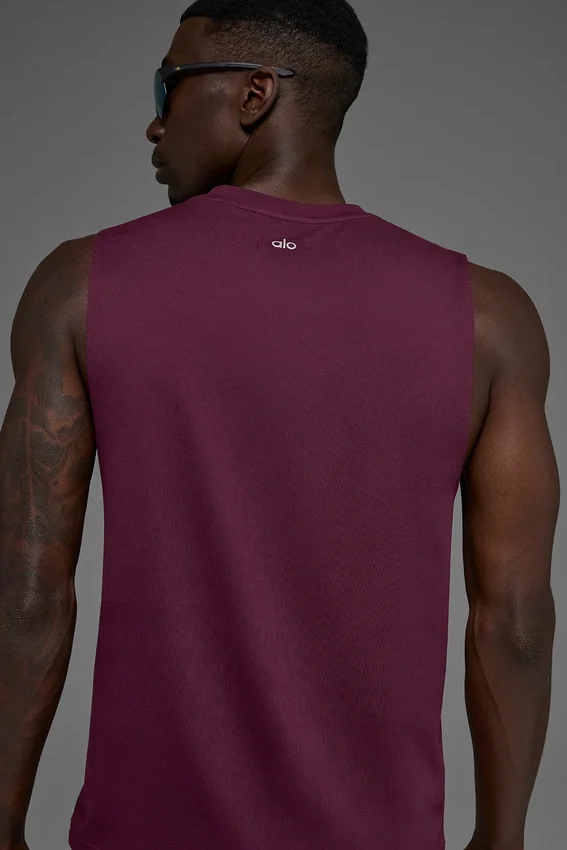 Conquer Muscle Tank – Burgundy