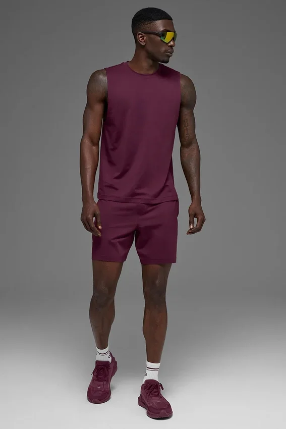 Conquer Muscle Tank – Burgundy