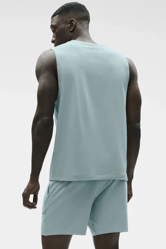 Conquer Muscle Tank – Desert Sage
