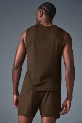 Conquer Muscle Tank – Espresso