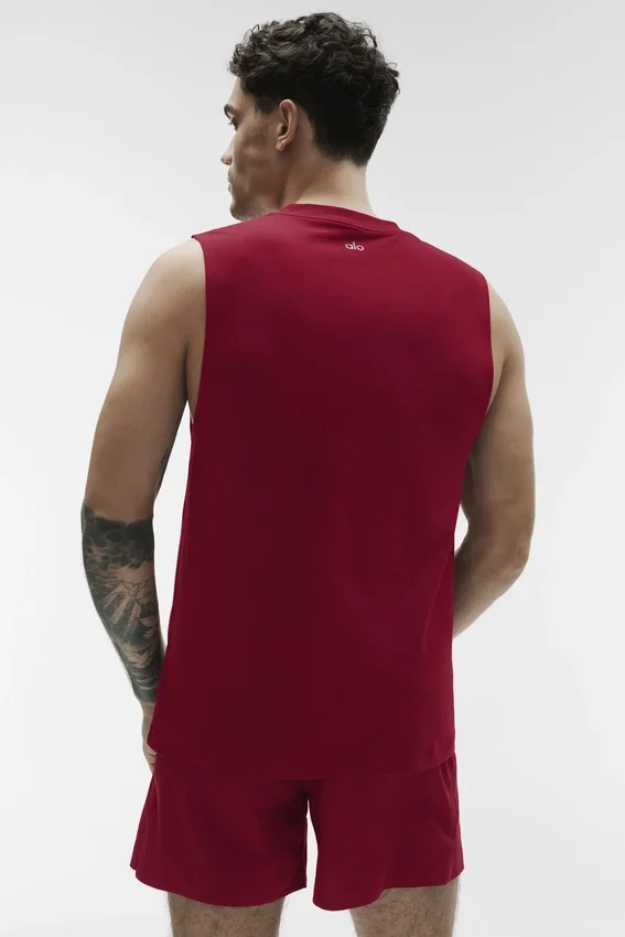 Conquer Muscle Tank – Garnet