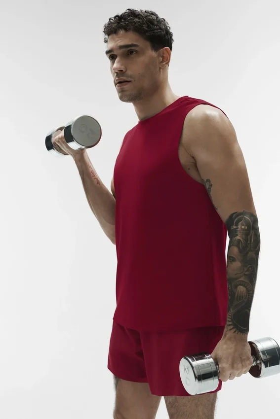 Conquer Muscle Tank – Garnet