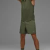 Conquer Muscle Tank – Green Olive