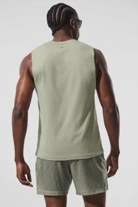 Conquer Muscle Tank – Limestone