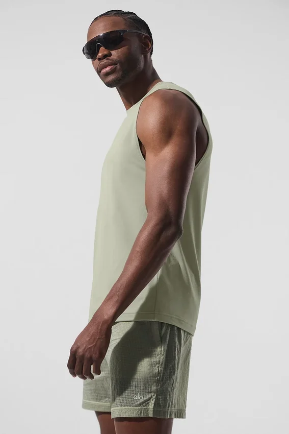 Conquer Muscle Tank – Limestone