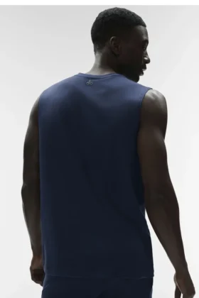 Conquer Muscle Tank – Navy