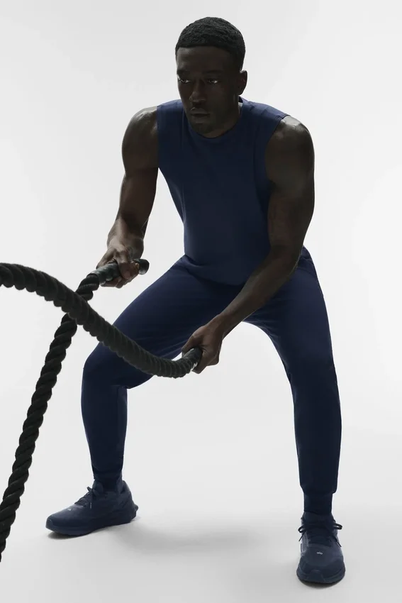 Conquer Muscle Tank – Navy