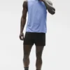 Conquer Muscle Tank – Provence Blue Heather