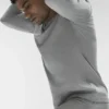 Conquer Reform langermet genser med rund hals – Athletic Heather Grey