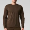 Conquer Reform langermet genser med rund hals – Espresso