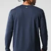 Conquer Reform langermet genser med rund hals – Navy