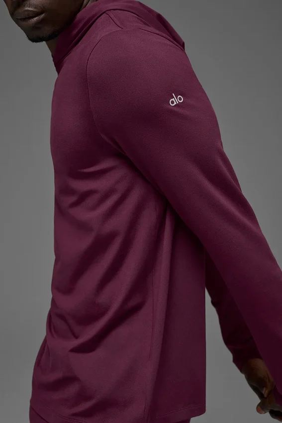 Conquer Reform langermet med hette – Burgundy