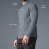 Conquer Reform langermet med hette – Steel Grey