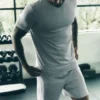 Conquer Reform T-skjorte med rund hals og korte ermer – Athletic Heather Grey
