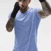 Conquer Reform T-skjorte med rund hals og korte ermer – Provence Blue Heather