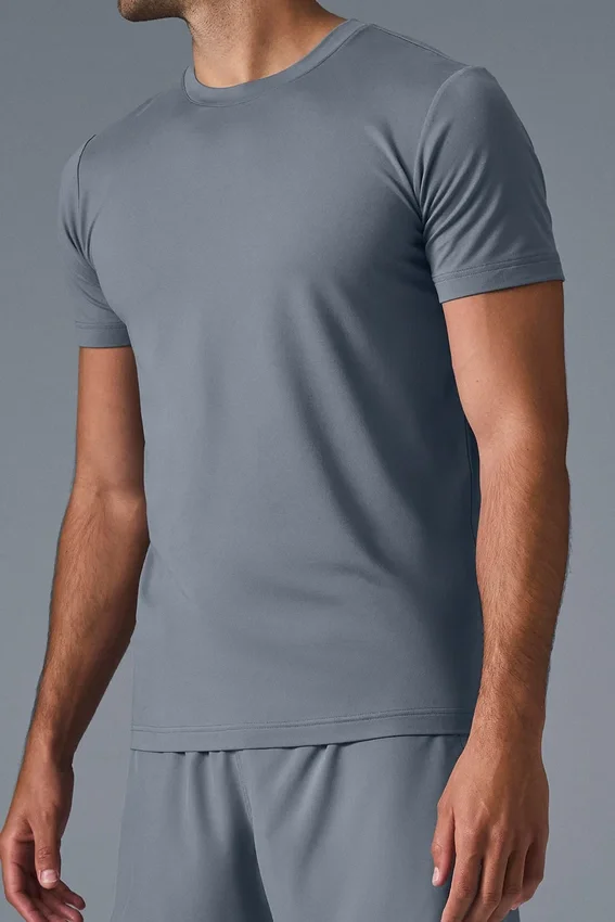 Conquer Reform T-skjorte med rund hals og korte ermer – Steel Grey