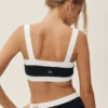 Cotton Cashmere Capri Dream Bra – svart/hvit