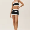Cotton Cashmere Capri Dream Bra – svart/hvit