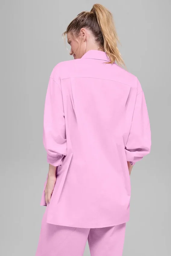 Cotton Real Deal langermet knappeskjorte – Candy Heart Pink