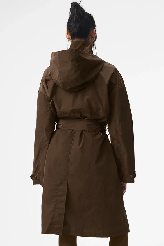 Crinkle on the Move Trench – Espresso