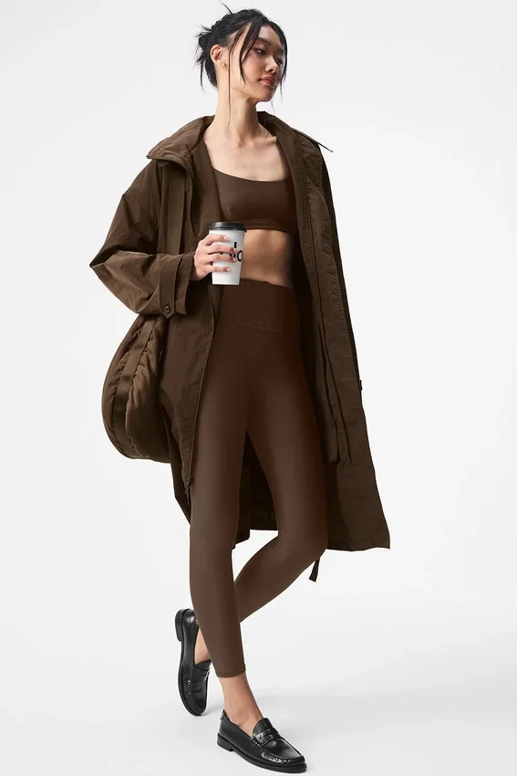 Crinkle on the Move Trench – Espresso